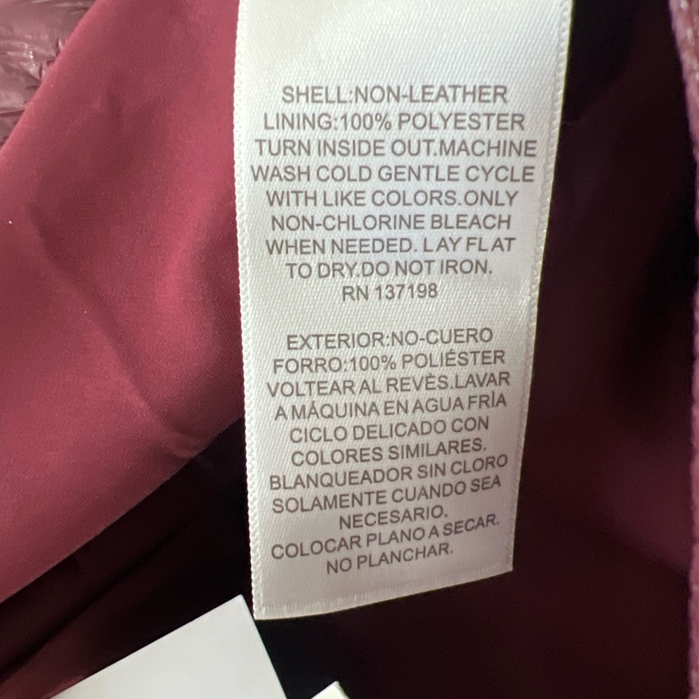 Nina Parker x Macy’s Burgundy Faux Leather Wrap Skirt | NWT - Picture 9 of 10